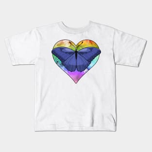 Butterfly with Heart Kids T-Shirt